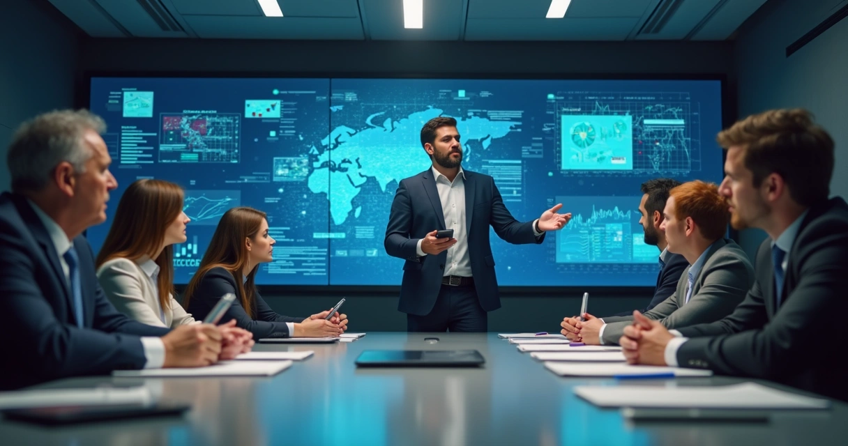 Consultor do Mundo Suporte apresentando soluções de TI para gestores