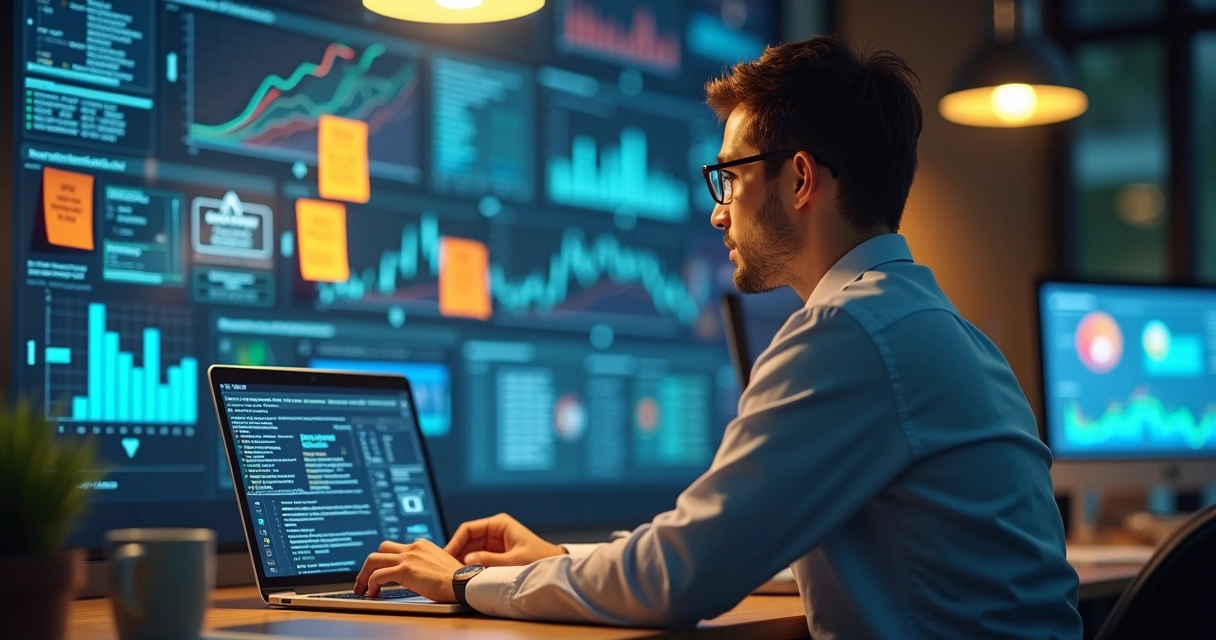 Consultor virtual analisando dados e sugerindo decisões estratégicas 