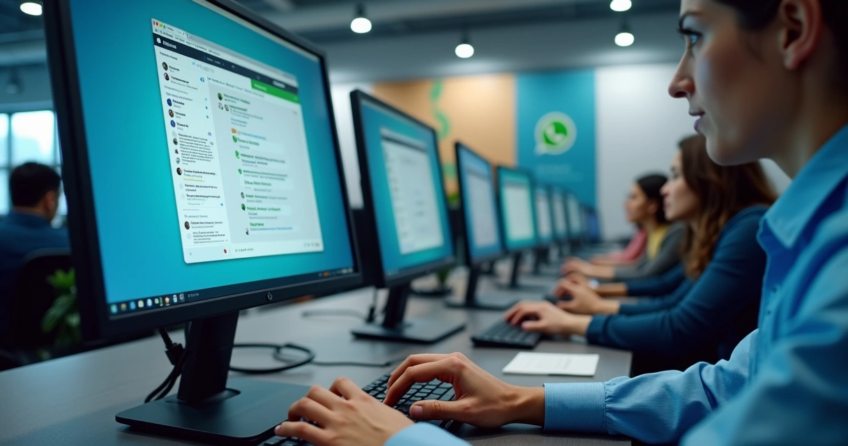 Consultores enviando mensagens automáticas de suporte