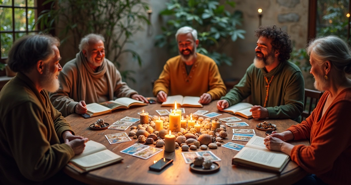 Profissionais diversificados em consultas espirituais online 