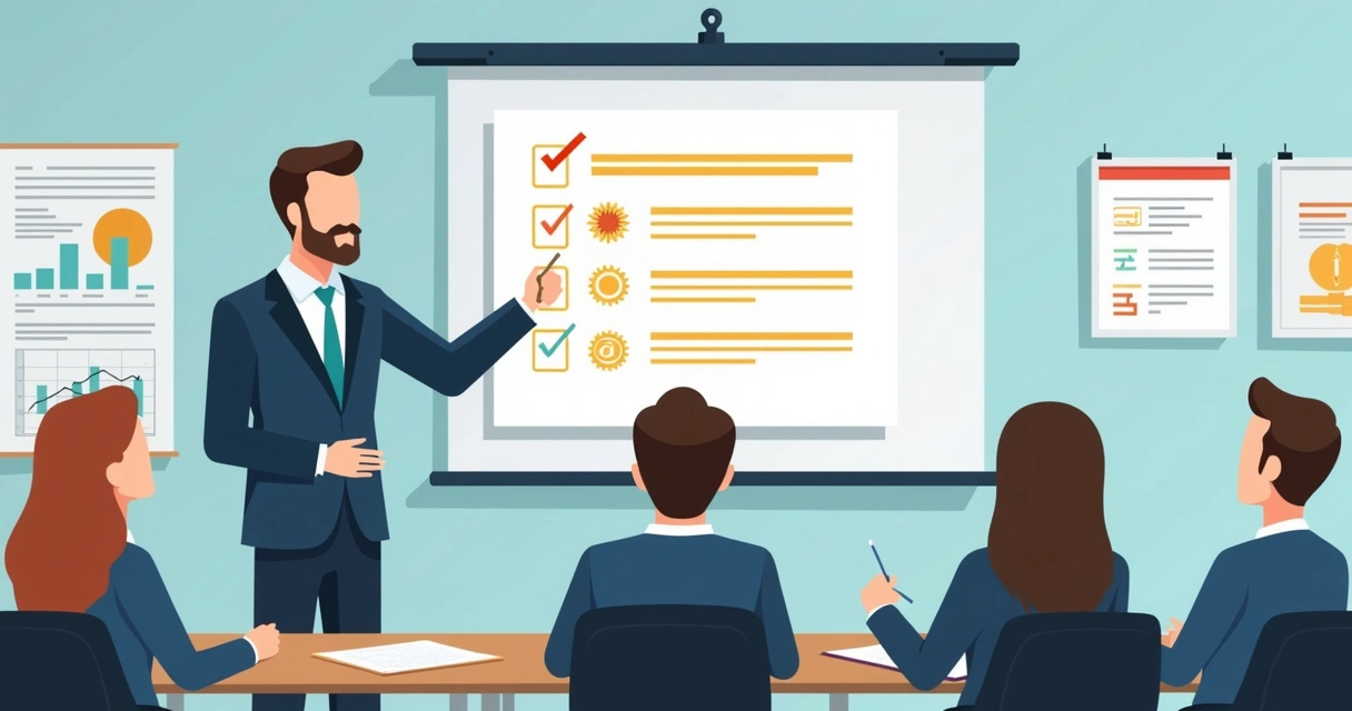 Consultor orientando grupo sobre conformidade da CIPA 