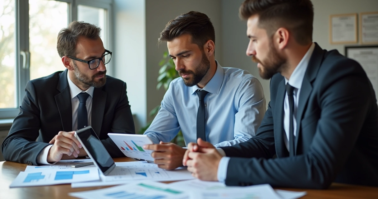 Contador orientando sócios sobre planejamento do pró-labore em reunião 