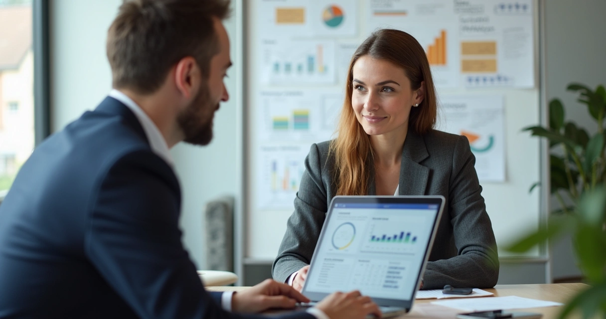Corretor recebendo consultoria digital personalizada