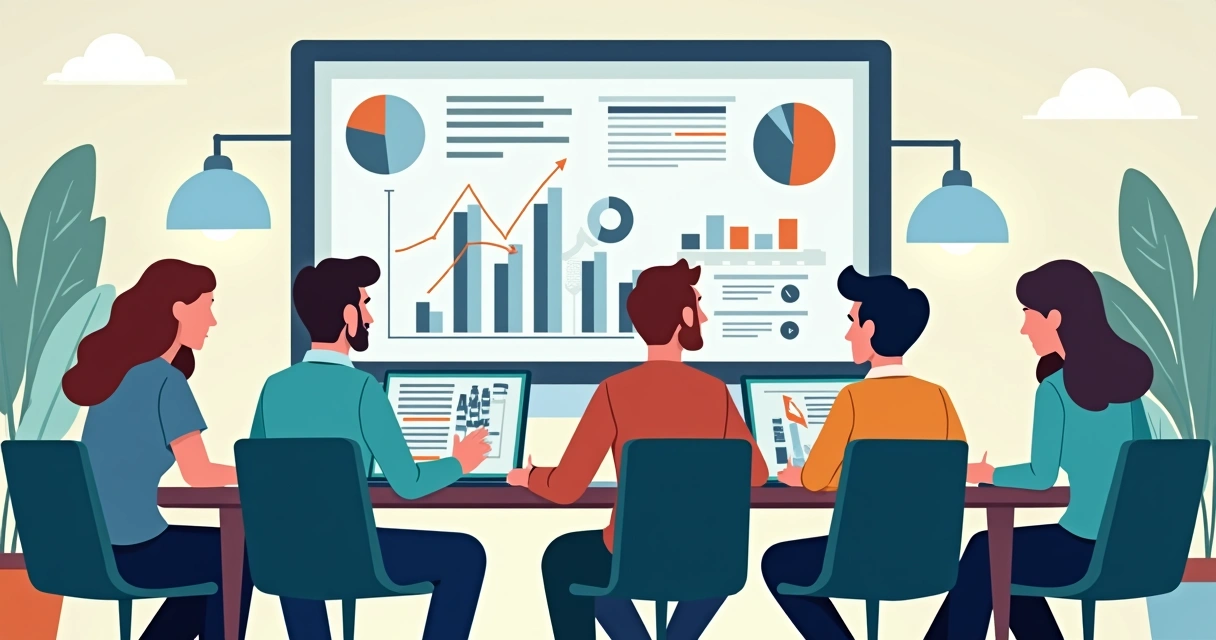 Equipe de consultoria reunida discutindo estratégias de comunicação política 