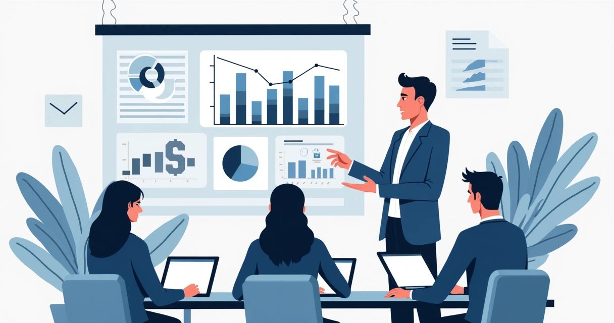 Consultor financeiro auxiliando startup em reunião 