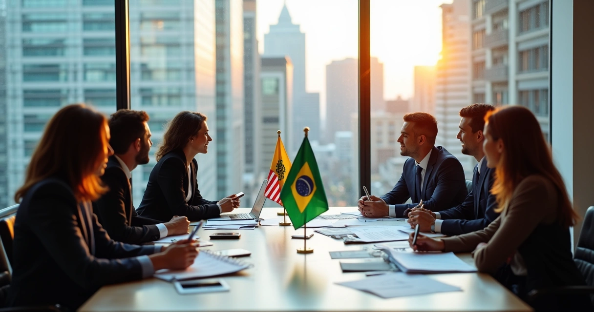 Checklist para abrir filial dos EUA no Brasil: etapas e dicas 2 Reunião de consultoria internacional para negócios Brasil e EUA