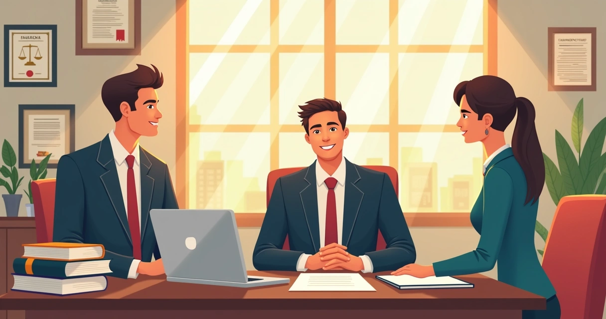 Advogado orienta equipe de comunicação para contrato seguro 