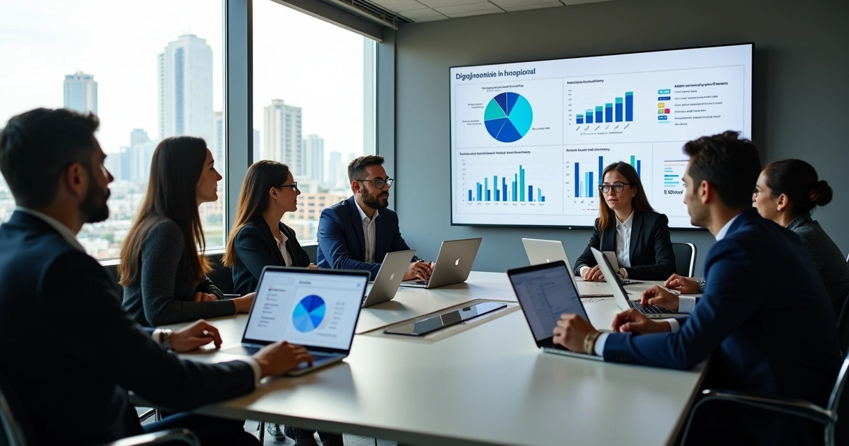 Reunião de consultoria de marketing digital em Piracicaba com equipe especializada 