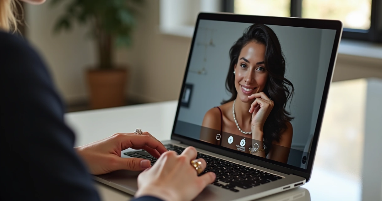 Consultoria personalizada de joias por vídeo chamada 