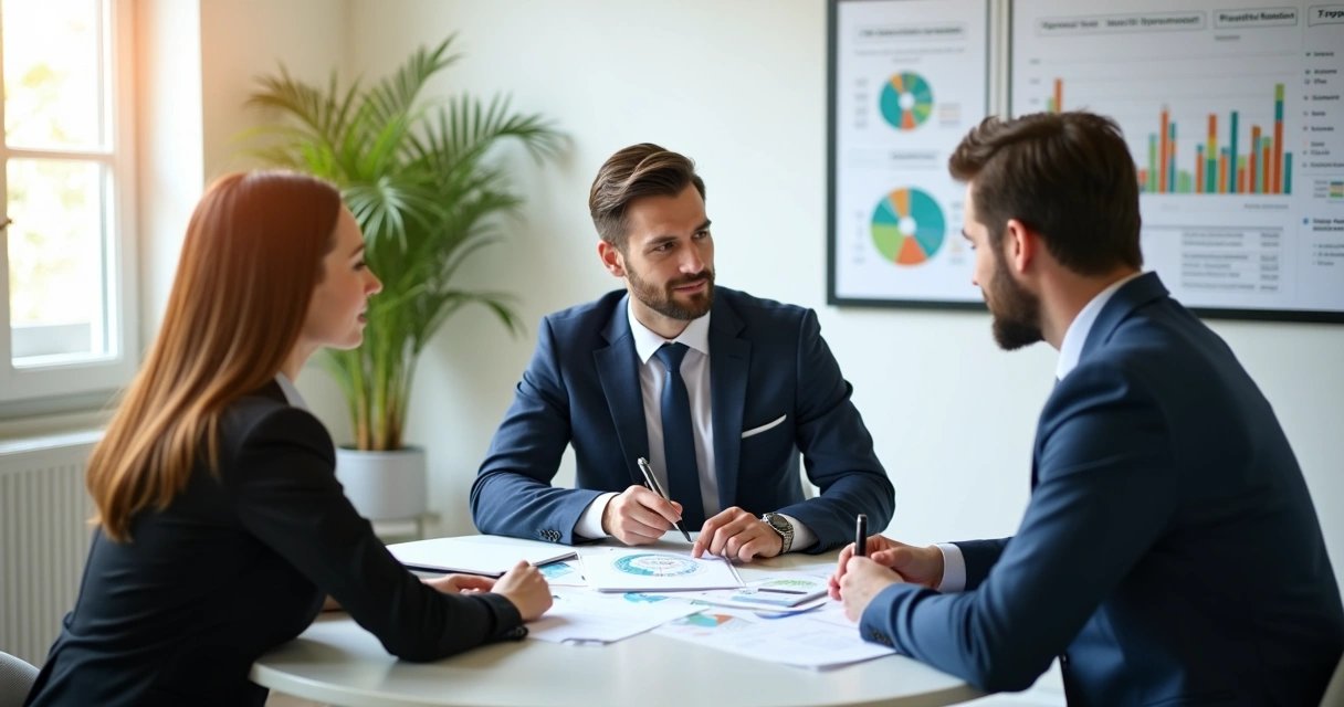 Reunião de planejamento tributário para empresas de saúde 