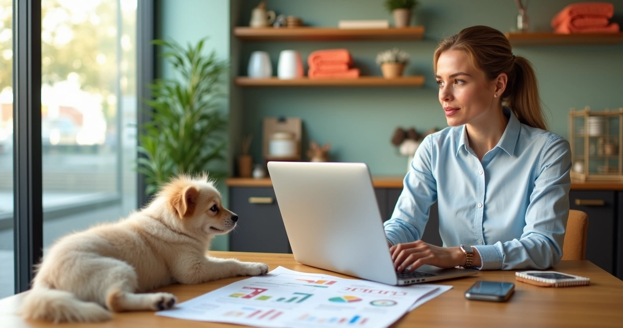 Dono de petshop analisando opções entre consultoria e agência de marketing digital 