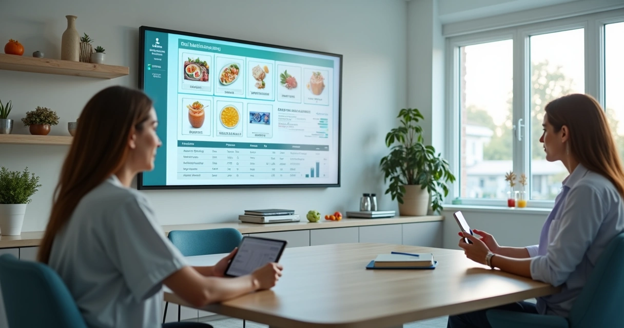 Consultório de nutrição moderno com tecnologia integrada