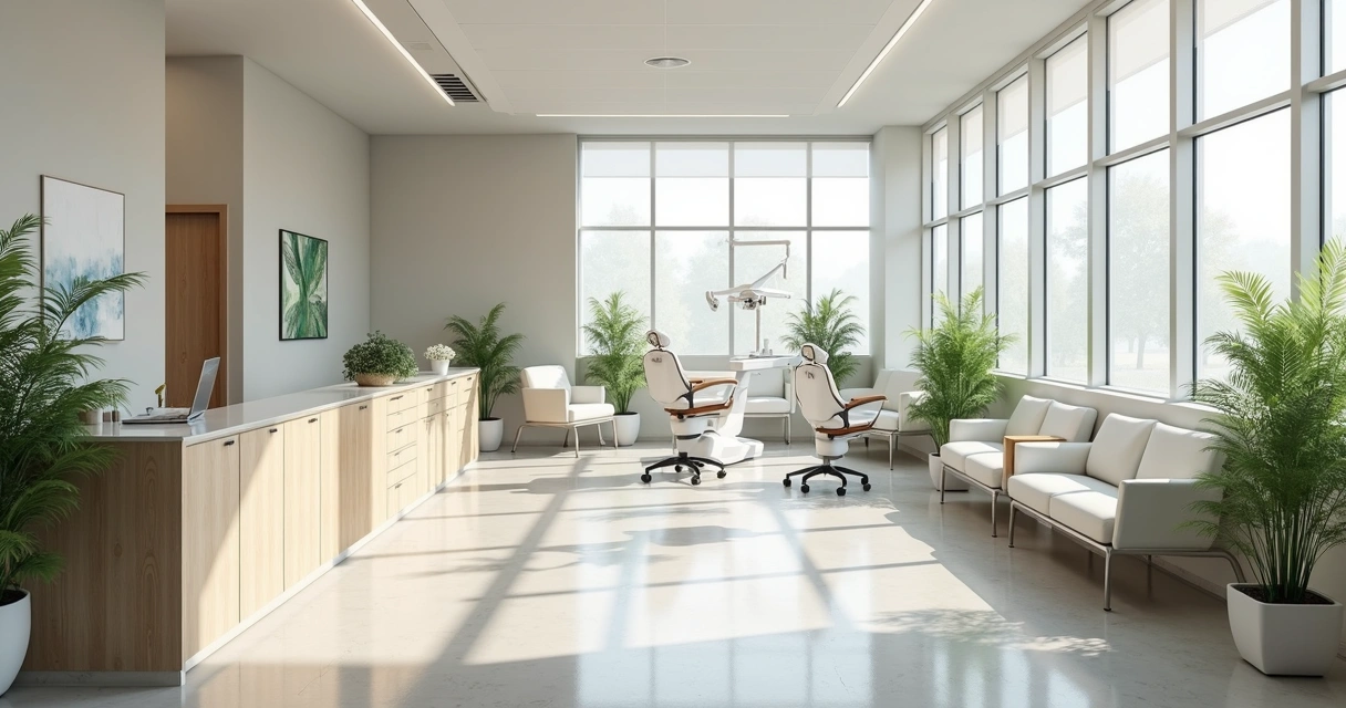 Consultório odontológico moderno e organizado 