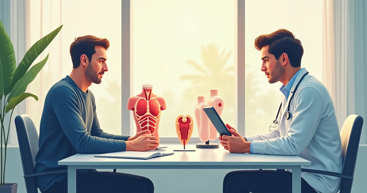 Consulta urológica após cirurgia de prótese peniana 