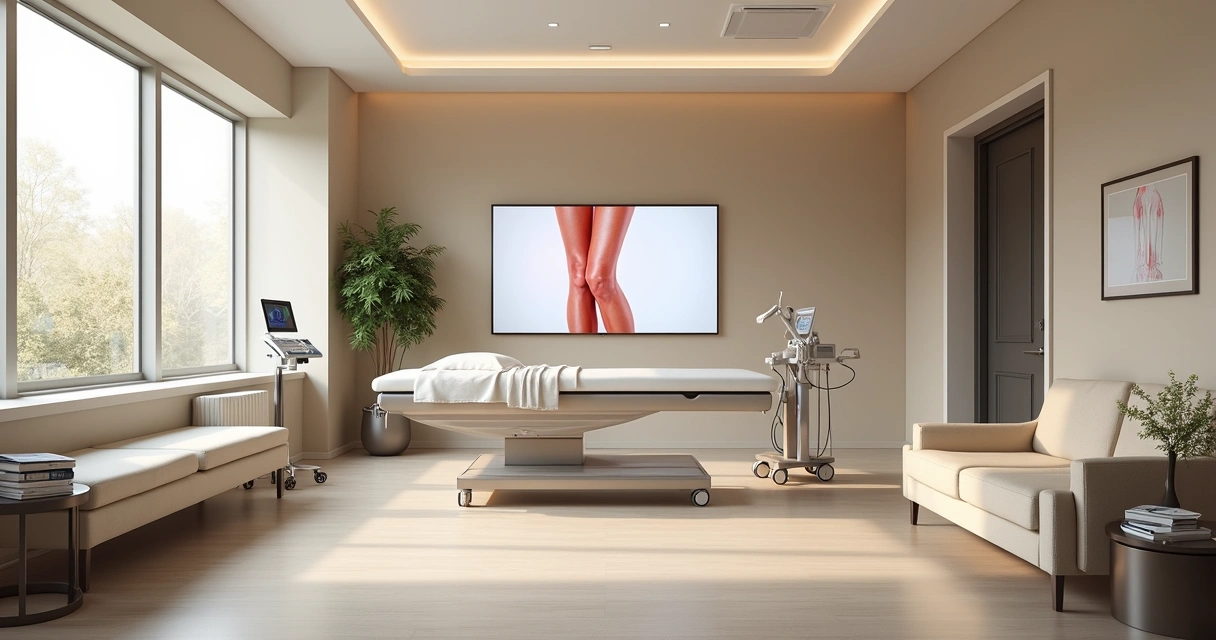 Consultório vascular moderno confortável 