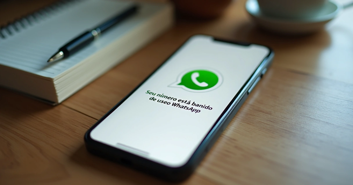 Mensagem de número banido no WhatsApp 
