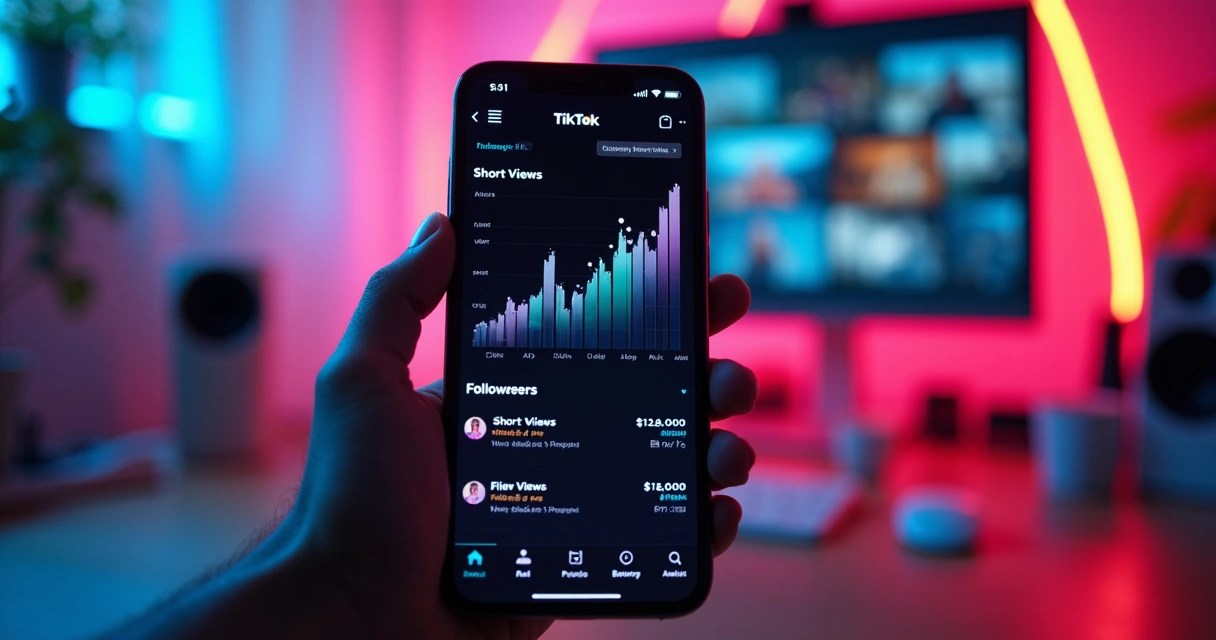 Graph of TikTok account growing after short edited videos