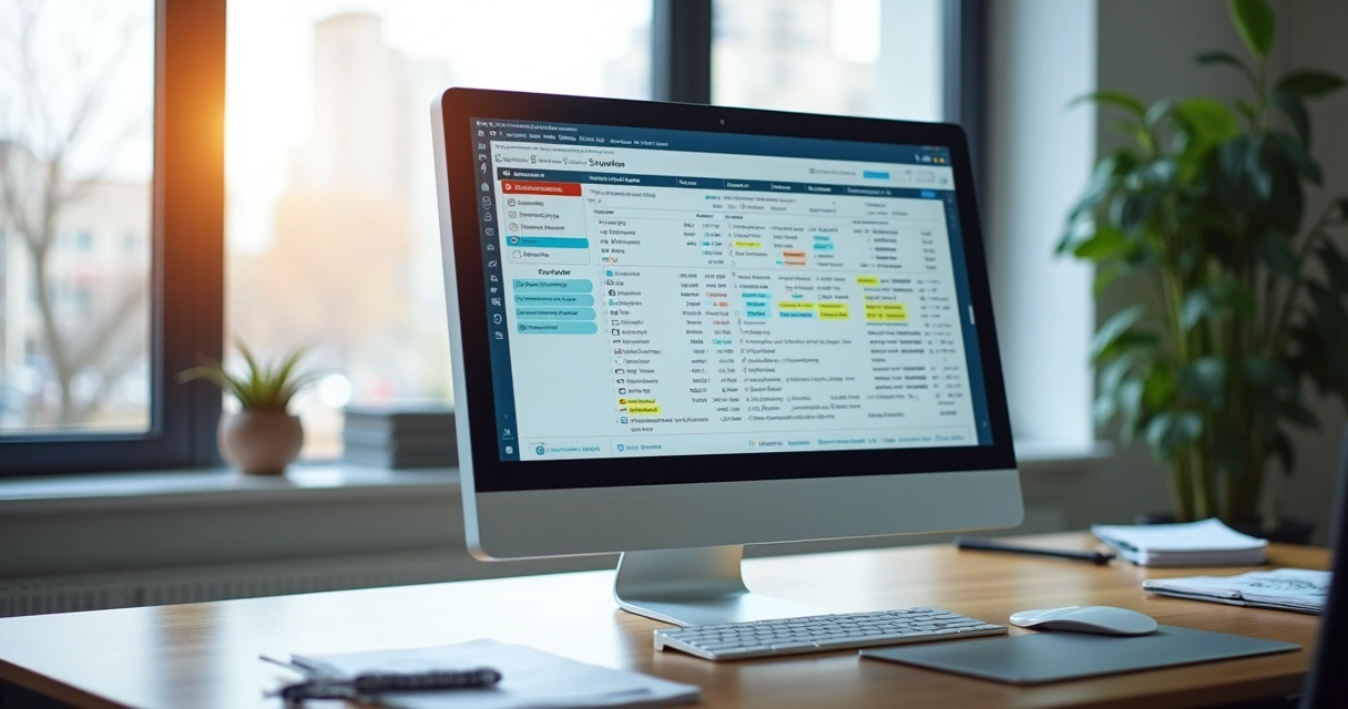 Interface de plataforma contábil com automação bancária integrada 
