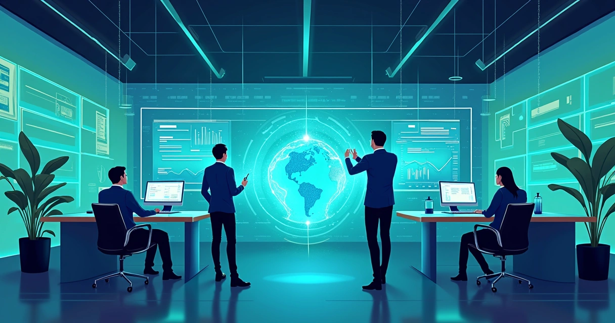 Futuro digital da contabilidade com gráficos inteligentes 