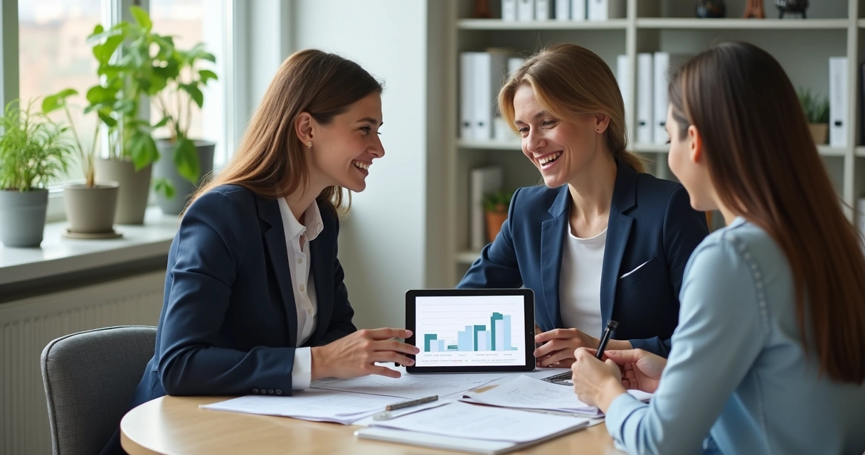 Contador orientando empreendedor sobre documentos de empresa 