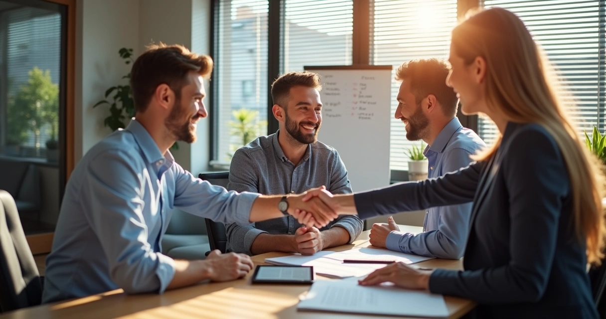 Clientes indicando escritório de contabilidade para outros empresários 