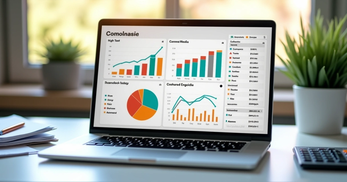 Dashboard financeiro digital de condomínio 