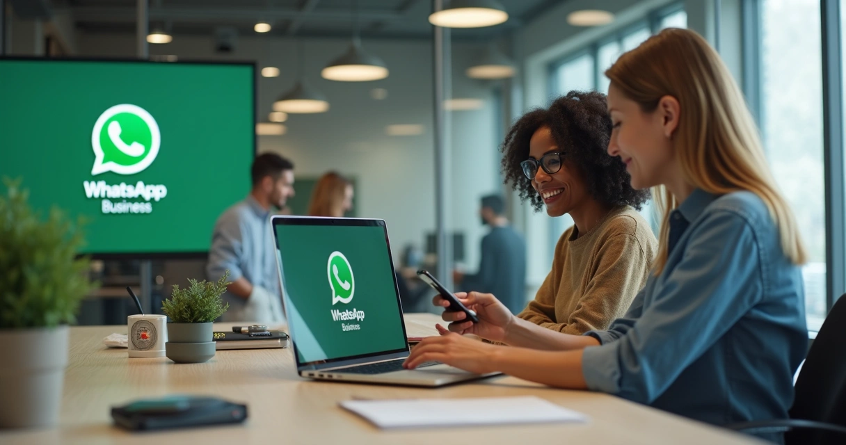 Empresa atendendo clientes pelo aplicativo de mensagem