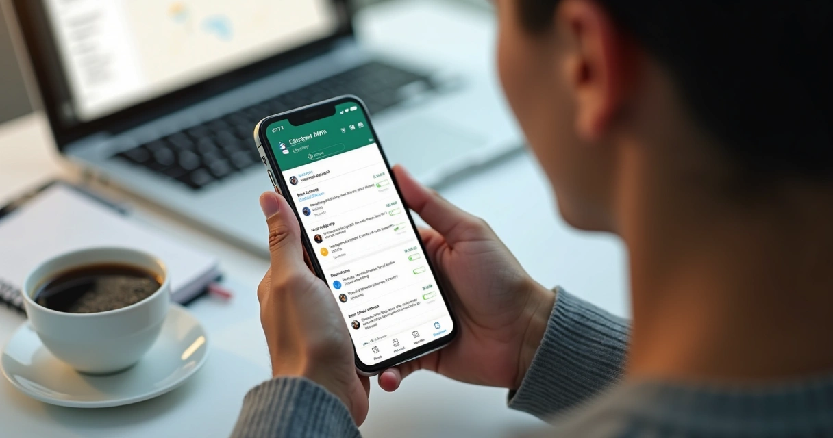 Atendimento analisando respostas de NPS no WhatsApp