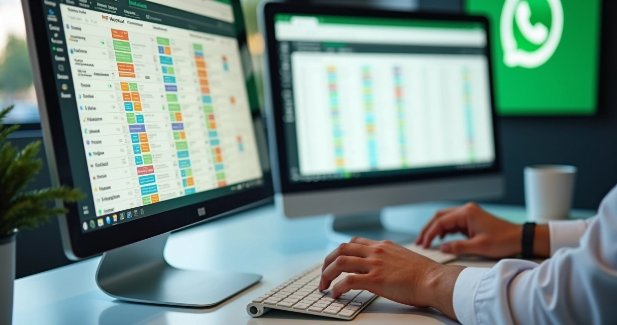 Gerenciamento de contatos por planilha digital com destaque para WhatsApp 