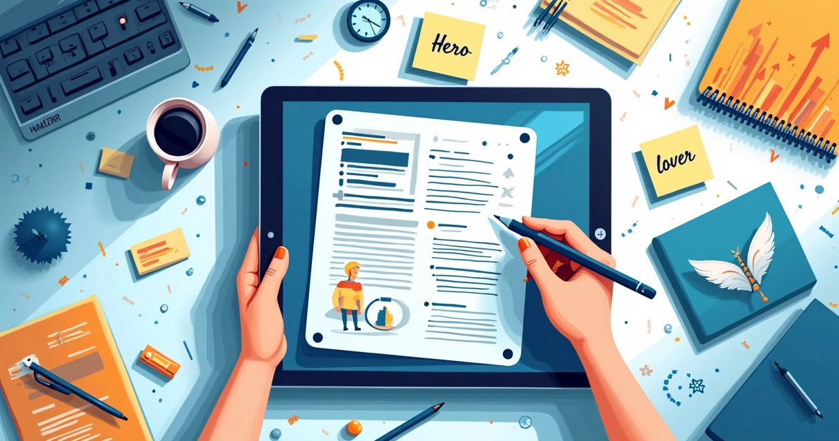 Criação de conteúdo alinhada a arquétipos de marca. 