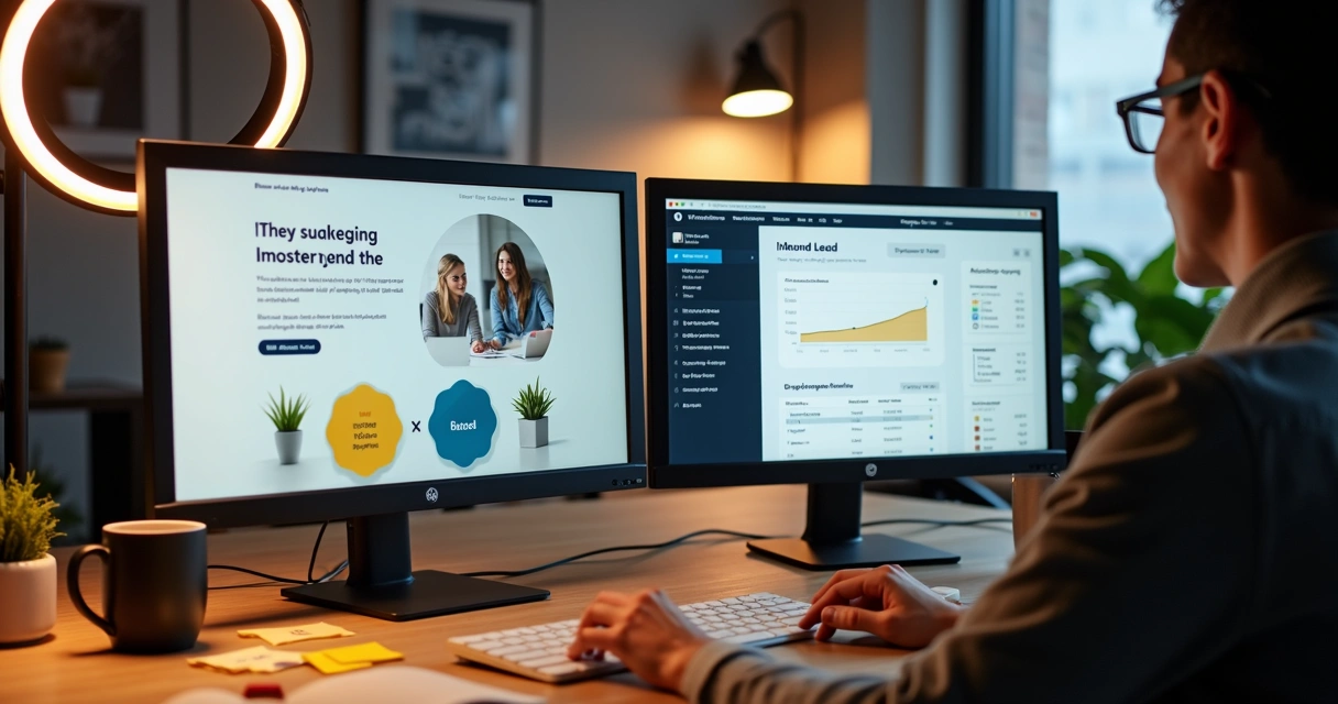 Profissional criando conteúdo para atrair empresas B2B 