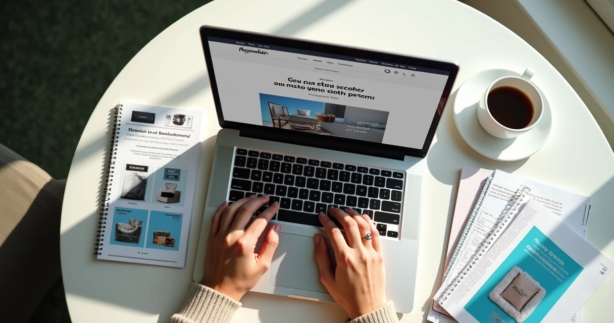 Artigo educativo em site de e-commerce mostrando guia de escolha de produtos 
