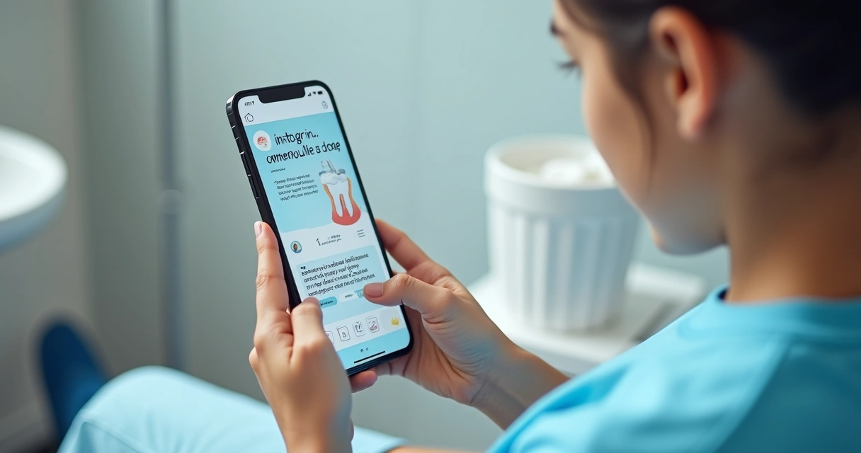 Post educativo sobre saúde bucal em rede social odontológica 