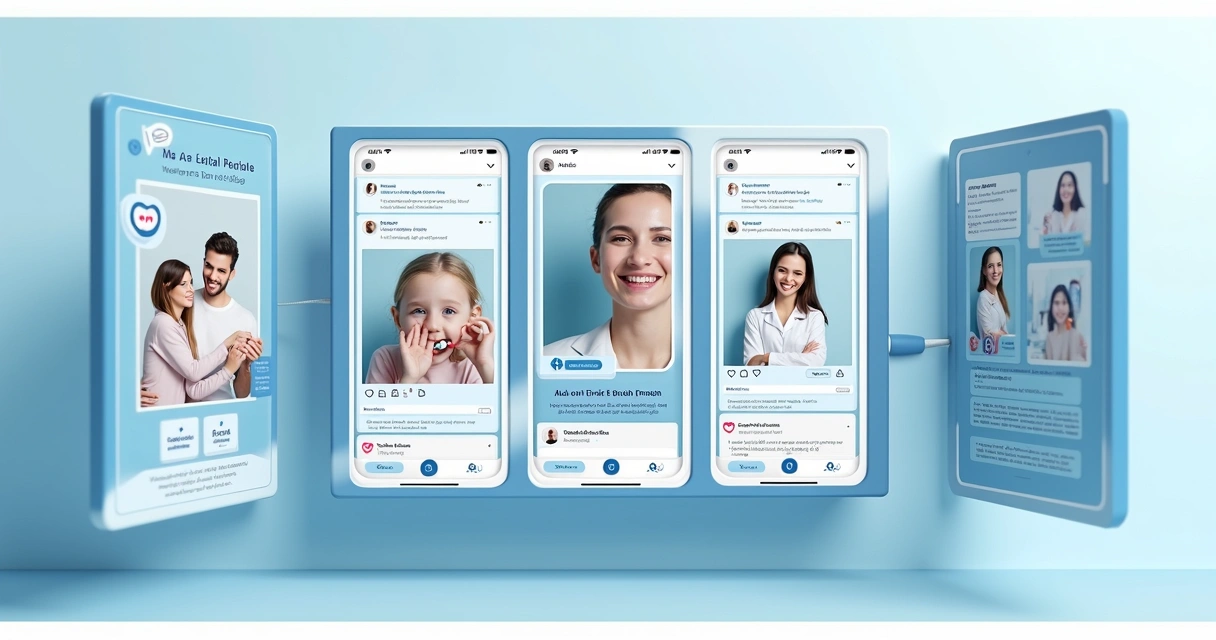 Post educativo de odontologia em redes sociais com dicas claras 