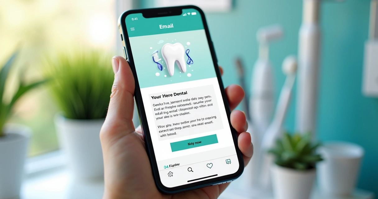 Exemplo de conteúdo de email educativo para pacientes de clínica odontológica