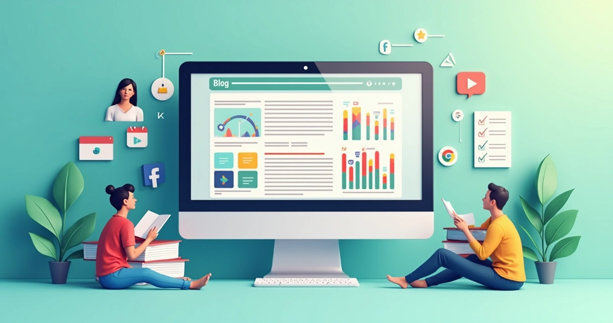 Post de blog com gráficos ilustrativos de inbound marketing 