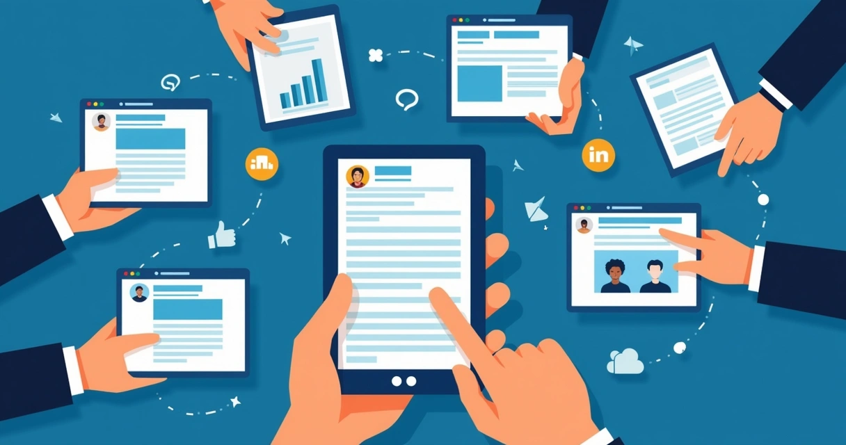 Diferentes formas de conteúdo para captar leads no LinkedIn