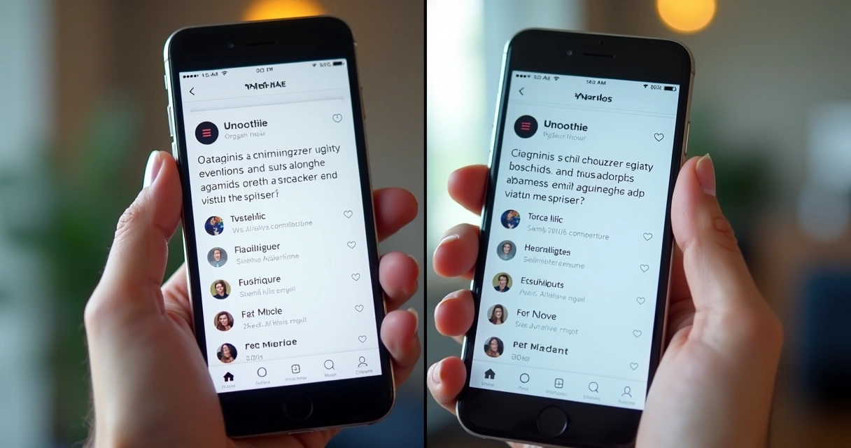 Divisão gráfica entre posts orgânicos e anúncios pagos nas redes sociais 
