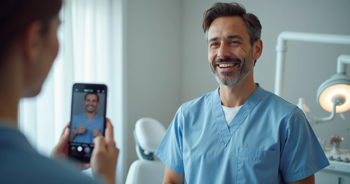 Publicação de dentista nas redes sociais explicando tratamento 