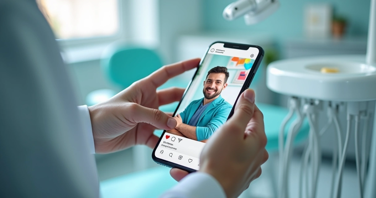 Post de rede social de dentista com dicas sobre saúde bucal 