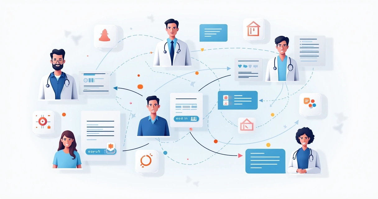 Knowledge graph nodes filtered by doctor, nurse, and patient roles 