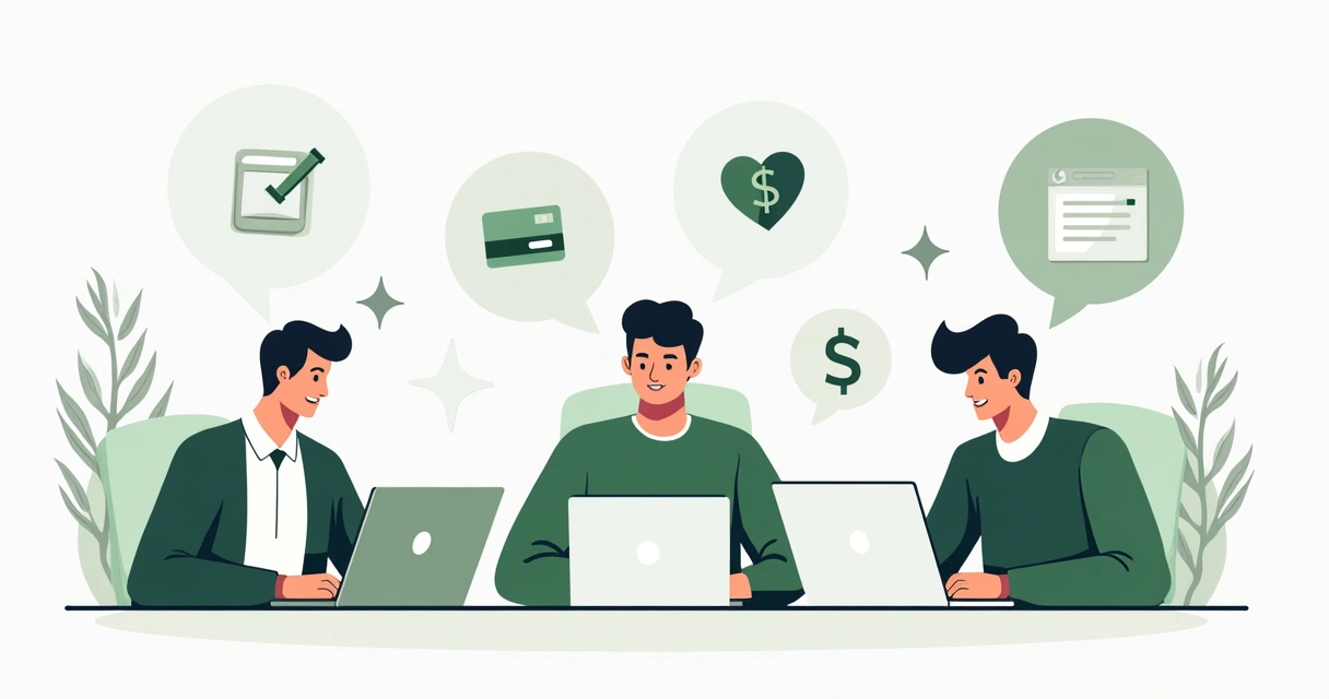 Diferentes negócios usando gateways de pagamento 