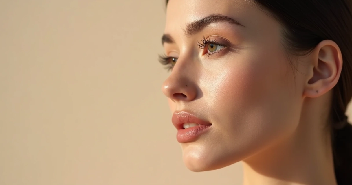 Contorno facial natural com foco em mandíbula e queixo 