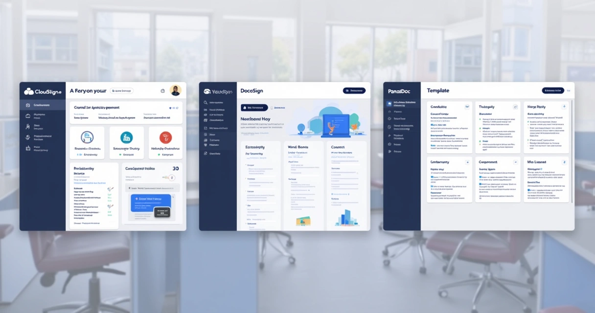 Side-by-side interface comparison of leading CLM platforms 