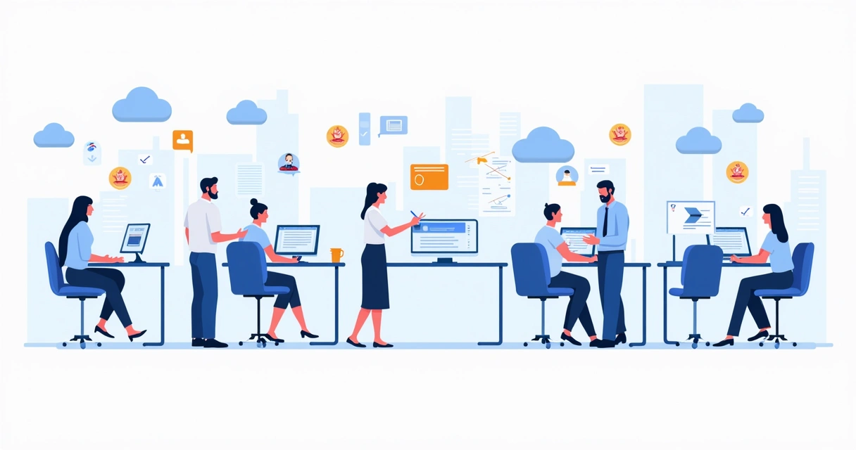 Workflow chart showing contract tracking steps from creation to renewal 