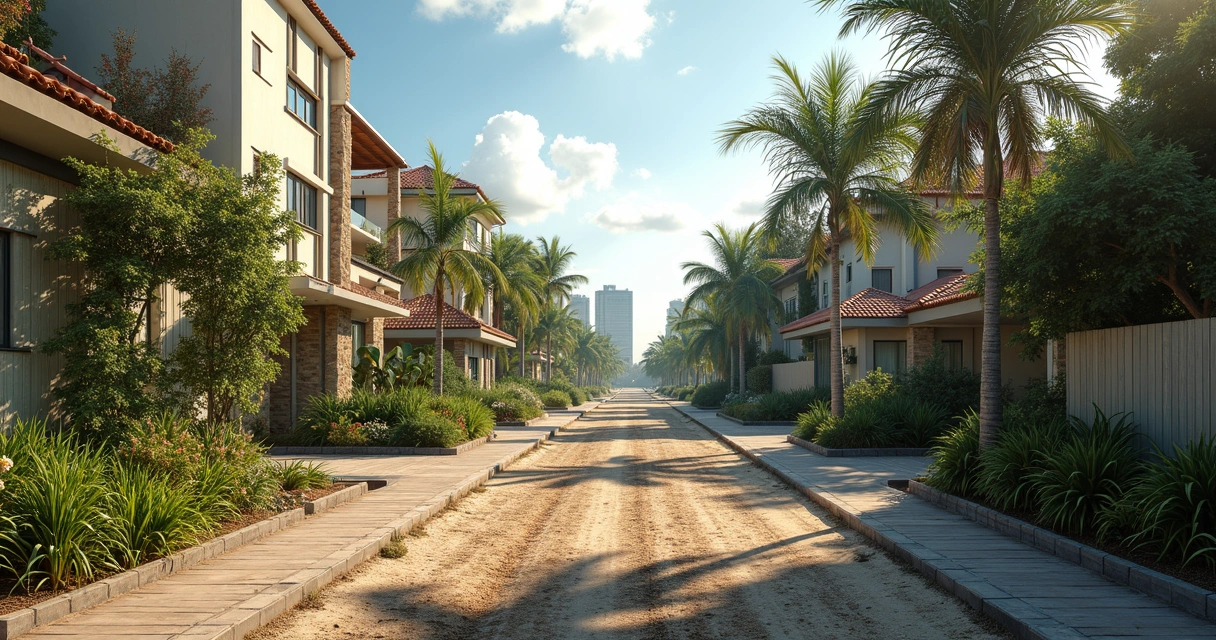 Contraste social entre bairros em Mossoró 