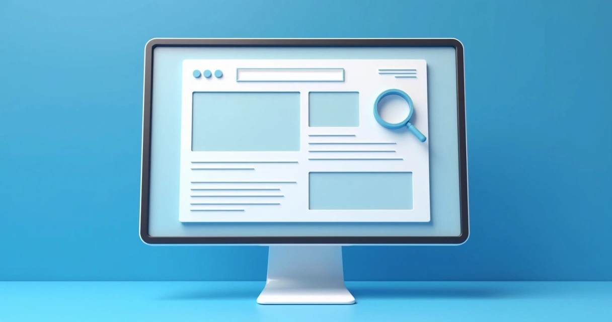 Layout de site com contraste de cores acessível 