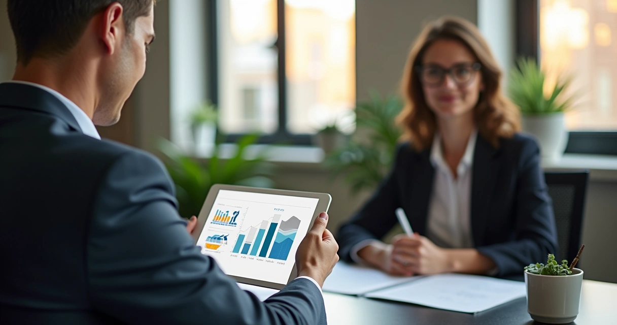 Gestor contratando colaborador analisando perfis comportamentais 