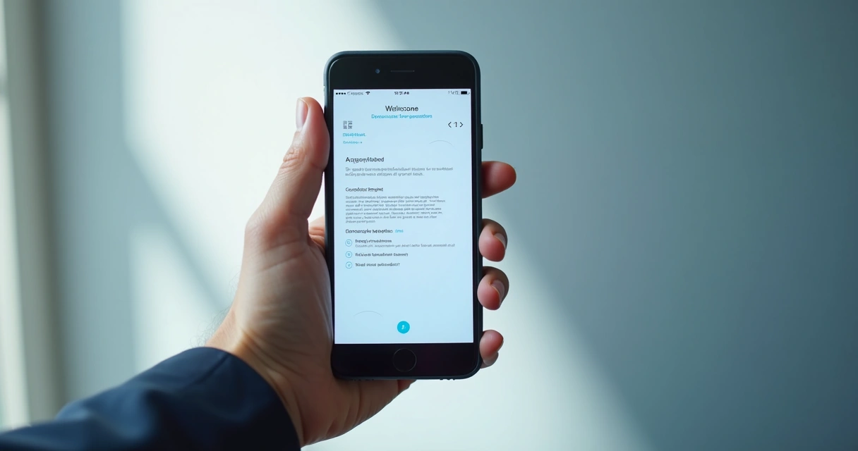 Assinatura digital de contrato na tela do celular