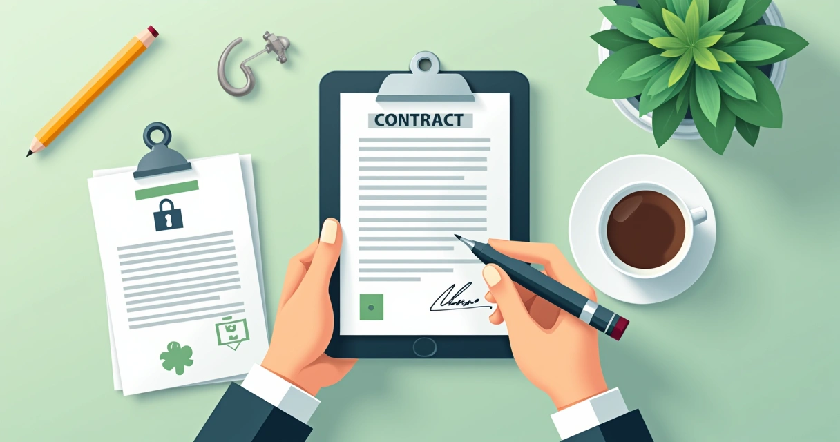 Pessoa assinando contrato digital em tablet com caneta eletrônica